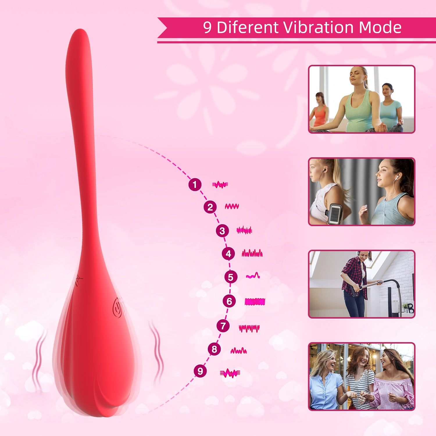 female sex toys 10 modes USB rechargeable mini massager vibrator Controlled Kegel Ball female vibrator bullet vibrator