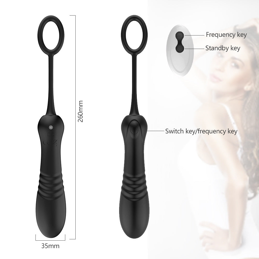 10 frequency telescopic vibrating eggs jumping stick Female g spot clitoral stimulator women vibrator