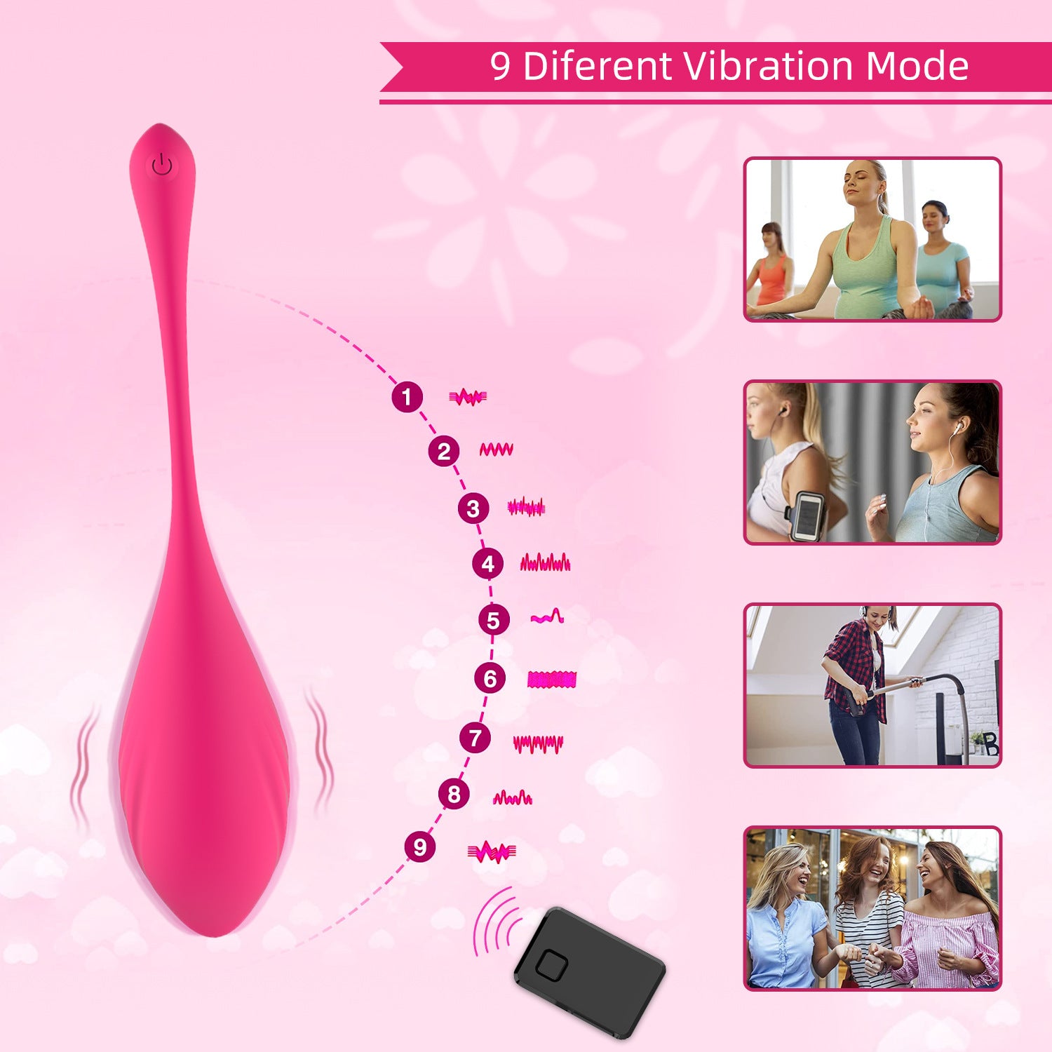 New product full coverage glue app wireless remote control vibrator women's masturbation sex adult products manufacturer