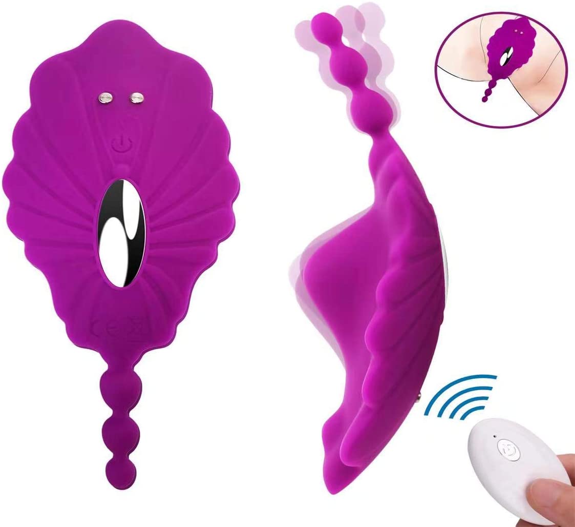 10 Speed Clitoris Anal Stimulation Underwear Wearable Panty Vibrator With Wireless Remote Control