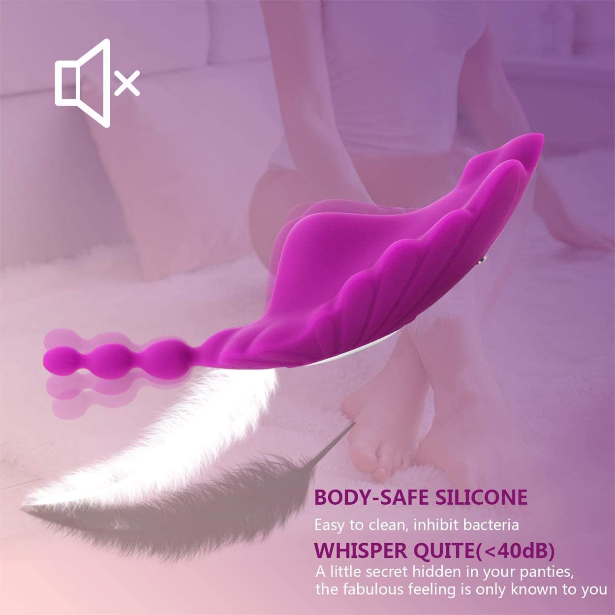 10 Speed Clitoris Anal Stimulation Underwear Wearable Panty Vibrator With Wireless Remote Control