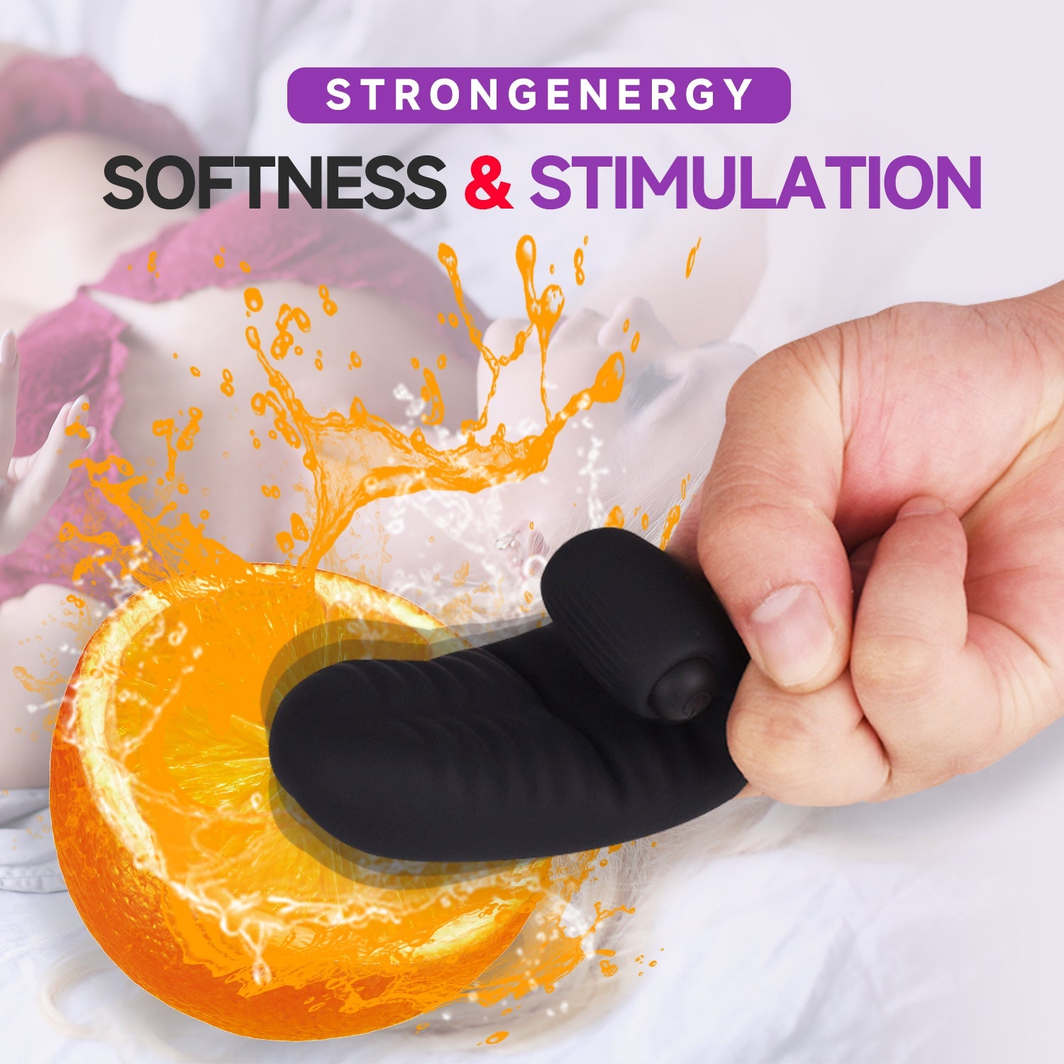 Wear Sets Couple Flirting Massage Adult Products Silicone Finger sleeve Vibrator