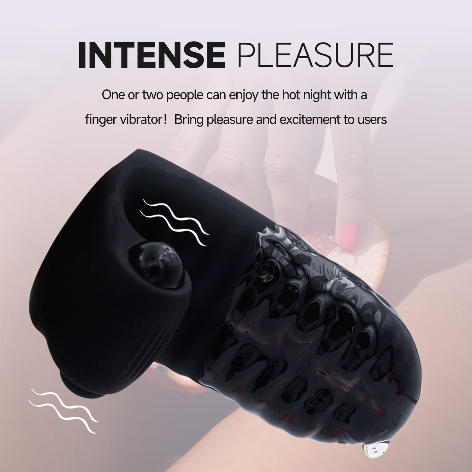 Wear Sets Couple Flirting Massage Adult Products Silicone Finger sleeve Vibrator