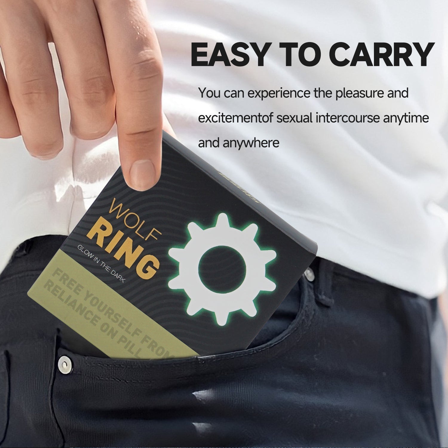 Cock Ring Glow in Dark Penis Ring for Men