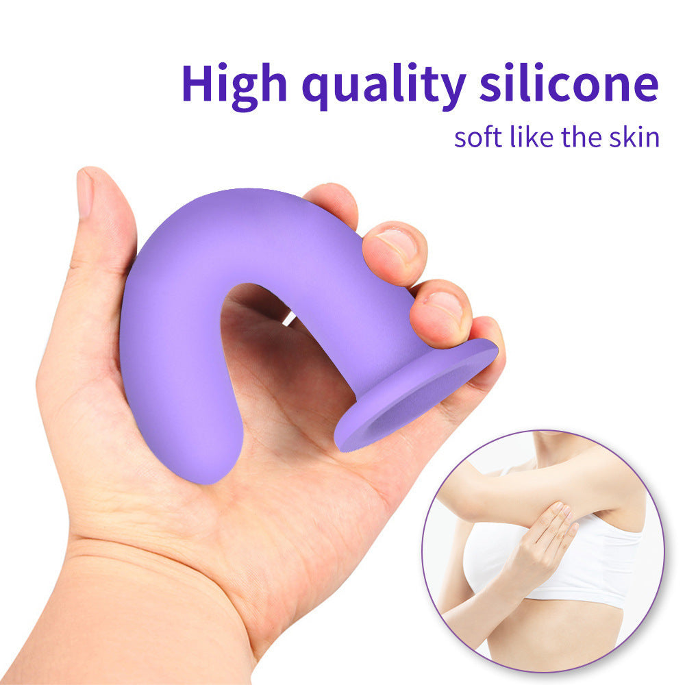 3PCS Trainer Kit Realistic Dildo Butt Plug Strong Suction Cup Base Black Silicone Anal Plug for Beginners to Advanced Users