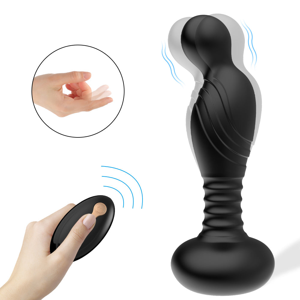 Remote Controlled 10 Flapping Vibration Anal Butt Plug Adult Toys Vibrator for Men Couple Pleasure Anal Plug Male Sex Toy