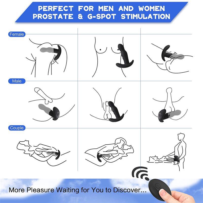 Male Prostate Massager Vibrator Anal Butt Plug Vibrator Anal Massager Vibrator Dildos For Women Huge Realistic Anal Plug