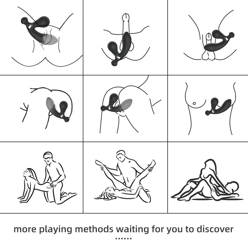 Genuine Silicone G Spot Prostate Massager 3 wireless Remote Control Male Vibrating Prostate Massager man Masturbation Anal Plug