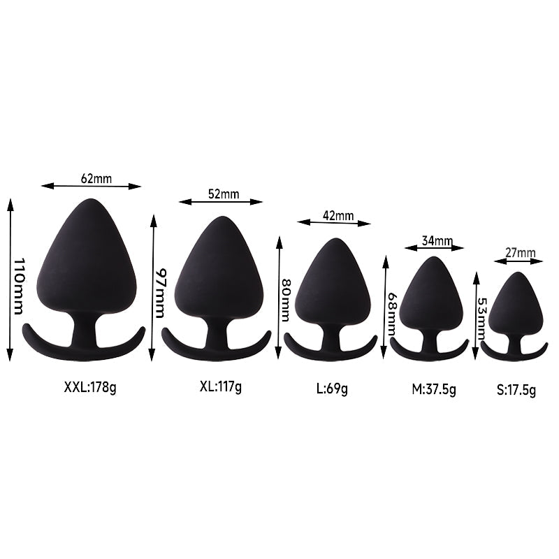5Pcs Wearable Portable Anal Plugs Masturbation Big Silicone Trainer Kit Anal Plug For Female Silicone Butt Plug Male