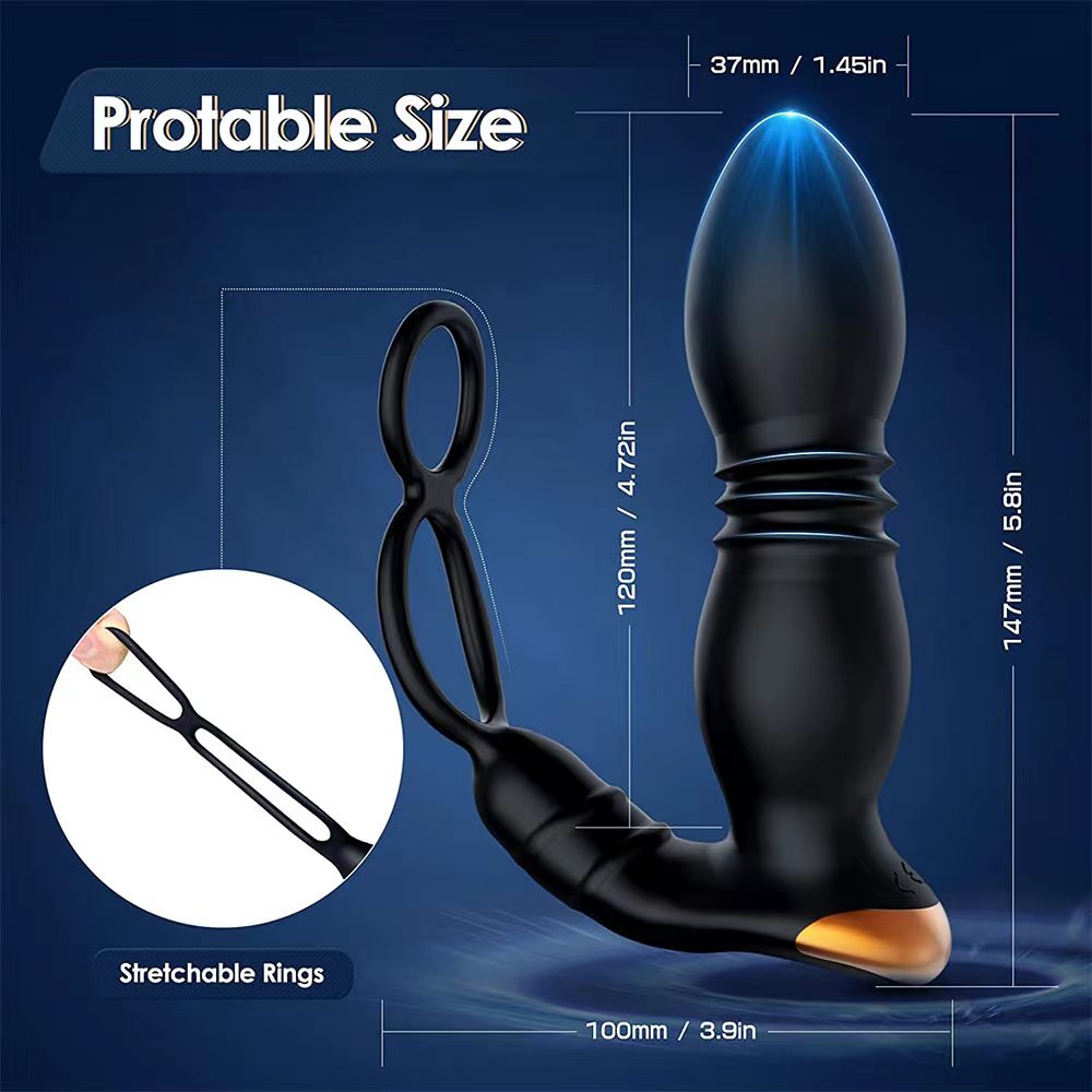 Male Prostate Massager Anal Stimulation G-spot APP Control Vibrator With 8 Vibration 8 Modes Anal Plug Vibrating