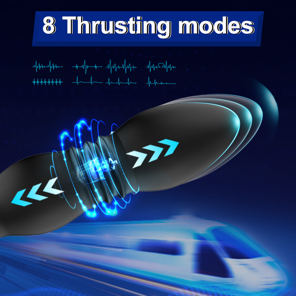 Orgasm Electric Massage Stick Anal Plug Telescopic Anal Plug Silicone Remote Control Prostate Massager