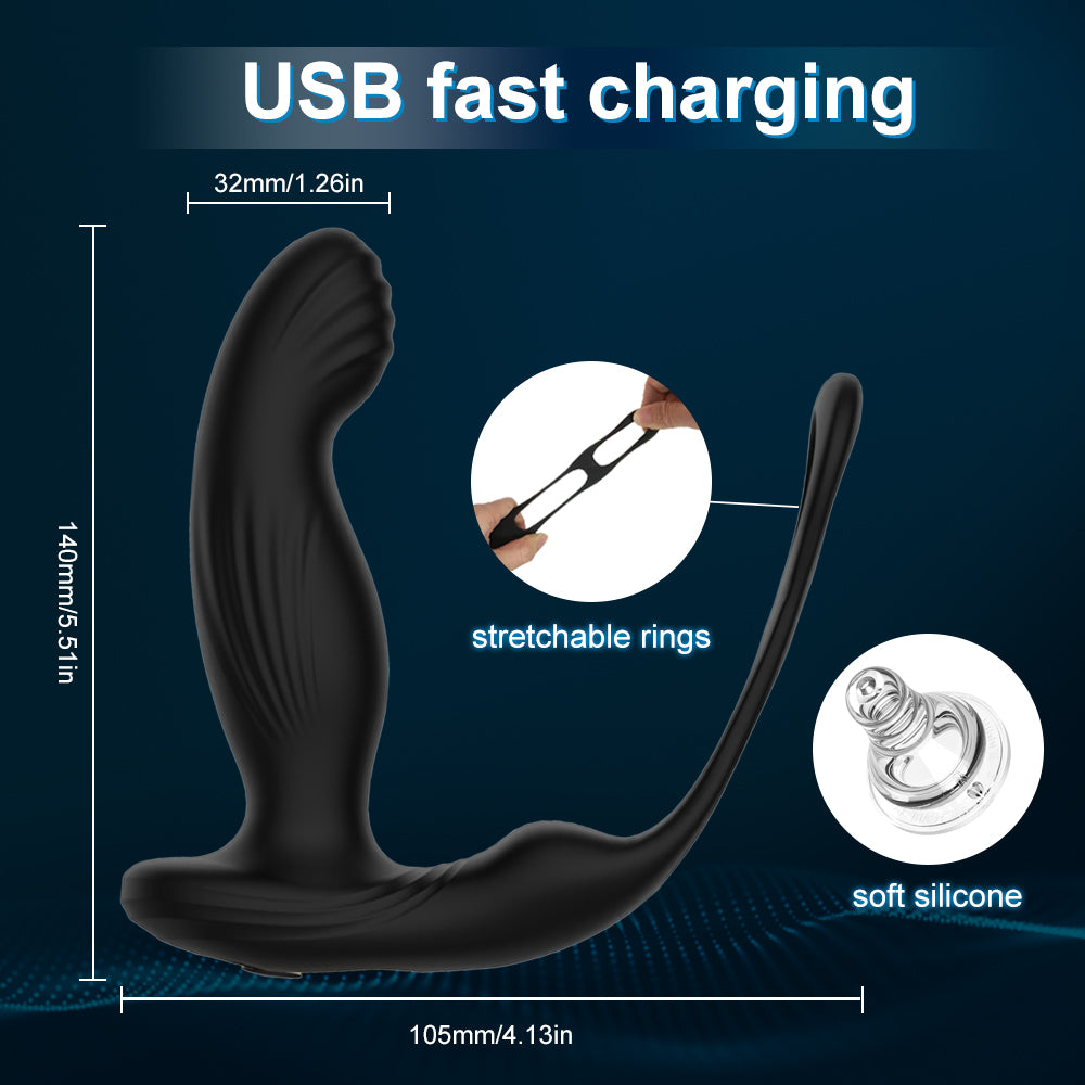 Soft Silicone anal butt plug Prostate Massager masturbations vibrator wireless remote control Men anal plug Prostate Anal Toys