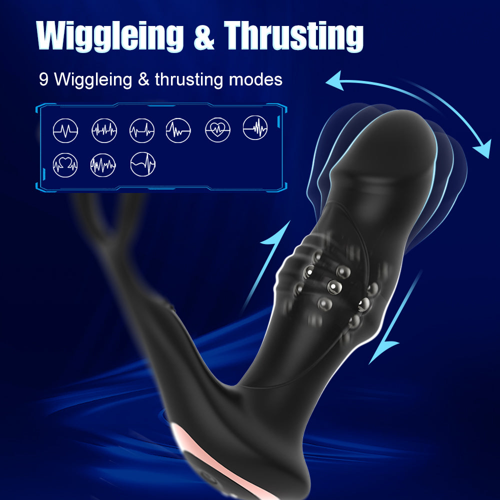 Prostate Massager Anal Vibrator Stimulator Butt Delay Ejaculation Ring Toy For Men Male Prostate Massage Vibrator Anal Plug