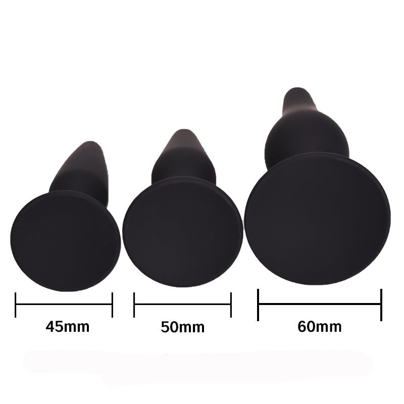 Silicone Anal Plug 3Pcs Training Set Anal Sex Trainer Prostate Massage Anus Dilator Anal Ball for Beginners