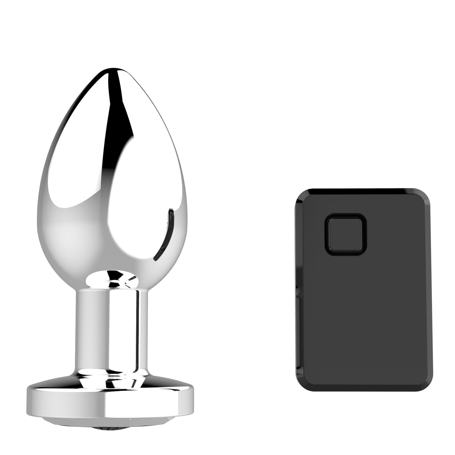 Remote control metal anal vibrator wireless vibrating prostate anal butt plug for men women