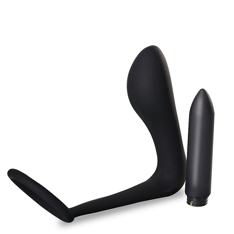 Rechargeable Waterproof Prostate Massager Anal Plug Vibrator 10 Frequency USB Dildo Vibrator for Men Couple