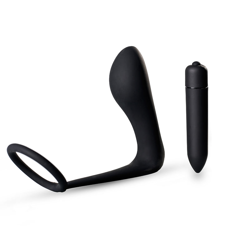 Rechargeable Waterproof Prostate Massager Anal Plug Vibrator 10 Frequency USB Dildo Vibrator for Men Couple