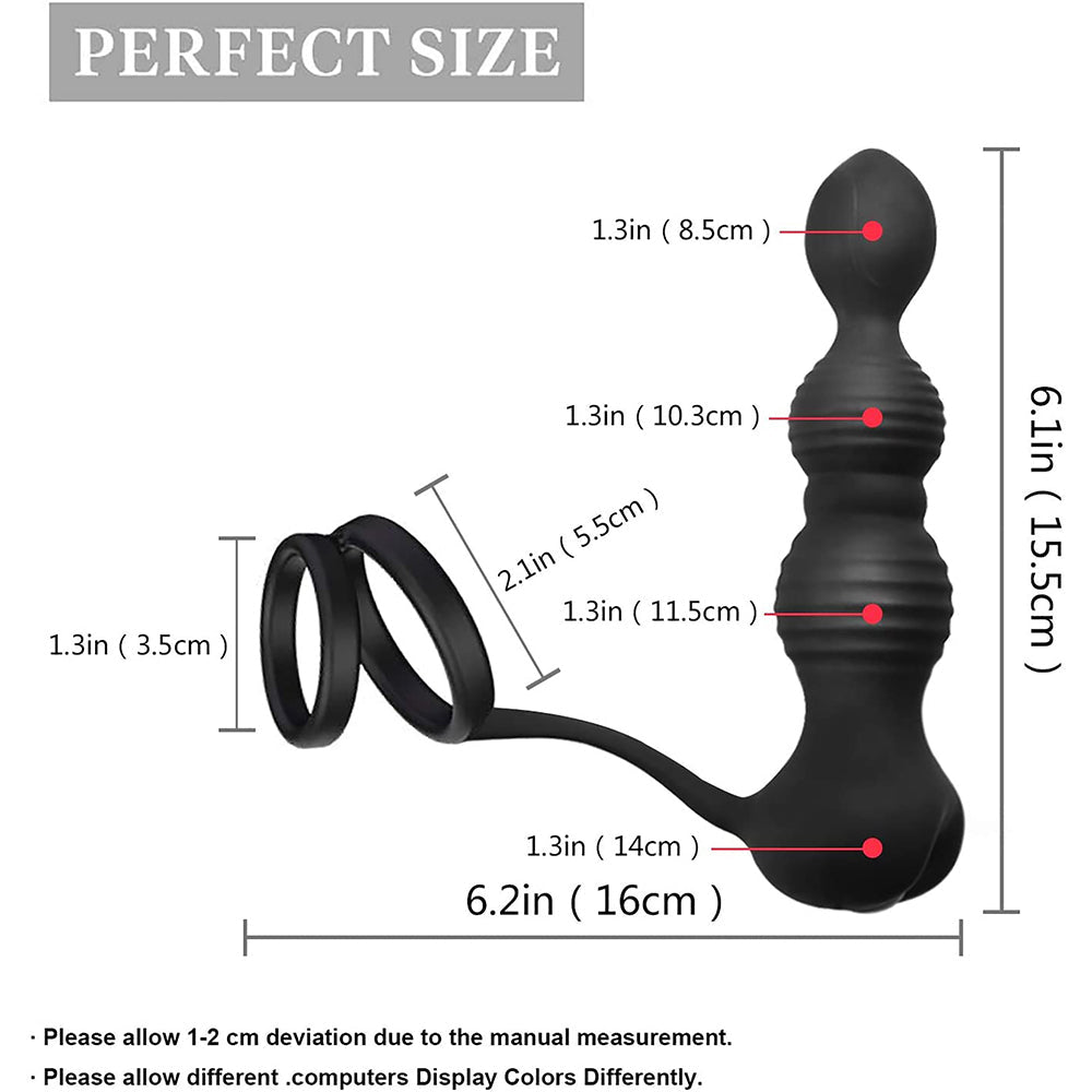 Anal masturbation butt plug wireless remote control 10 Frequency vibration prostate massager for men and women