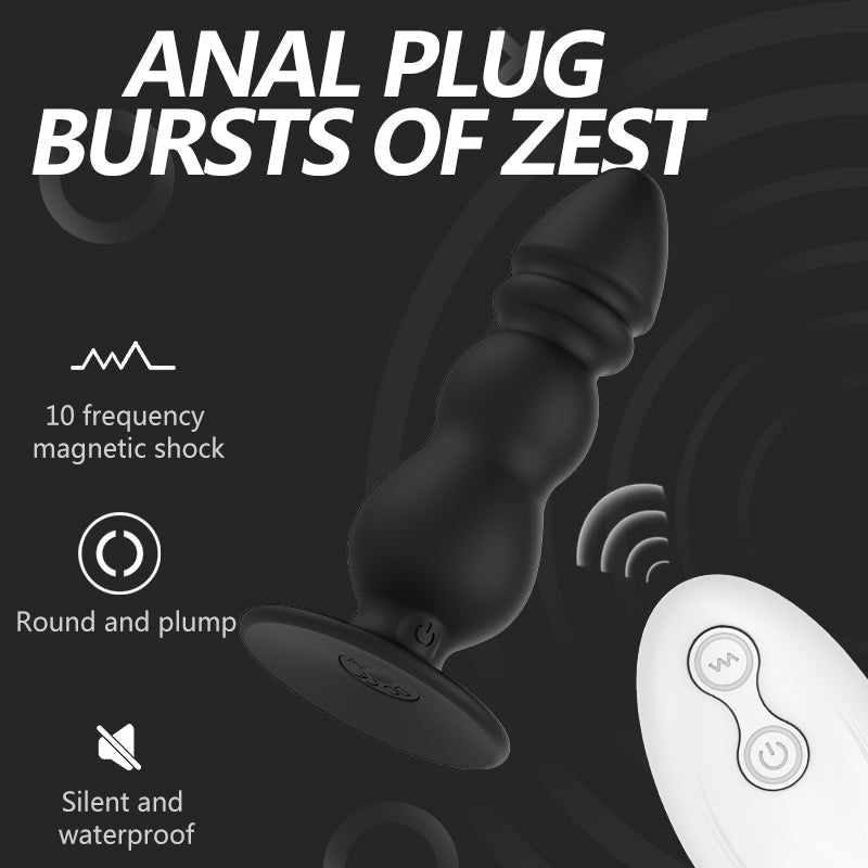 New silicone anal plug vibrator massage device insert anus vibrator massage women and man butt plug
