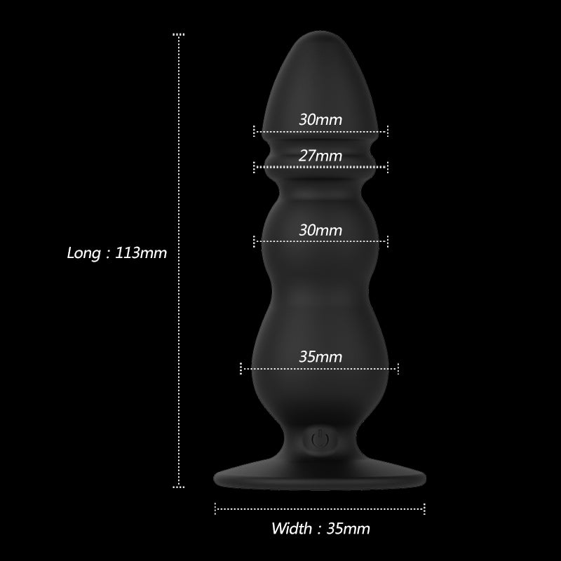 New silicone anal plug vibrator massage device insert anus vibrator massage women and man butt plug