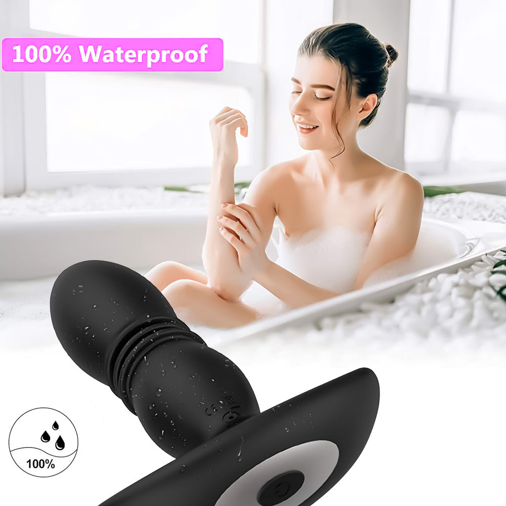 Hot Selling Male Prostate Massager Remote Control Vibrating Anal Butt Plug 7 Speeds Thrusting Anal Training vibrator with remote