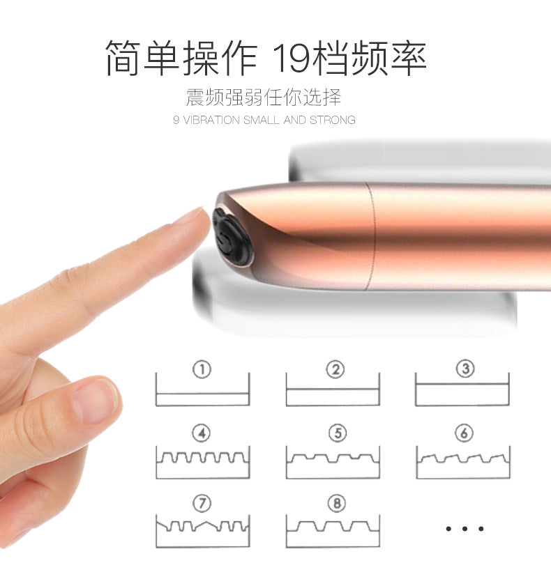 19 Function Silver Bullet Vibrator Battery Mini Vibrating Toys Usb Bullet Vibrator