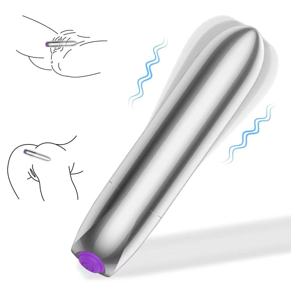 19 Function Silver Bullet Vibrator Battery Mini Vibrating Toys Usb Bullet Vibrator