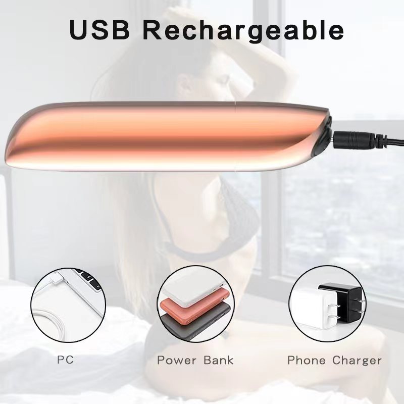 19 Function Silver Bullet Vibrator Battery Mini Vibrating Toys Usb Bullet Vibrator