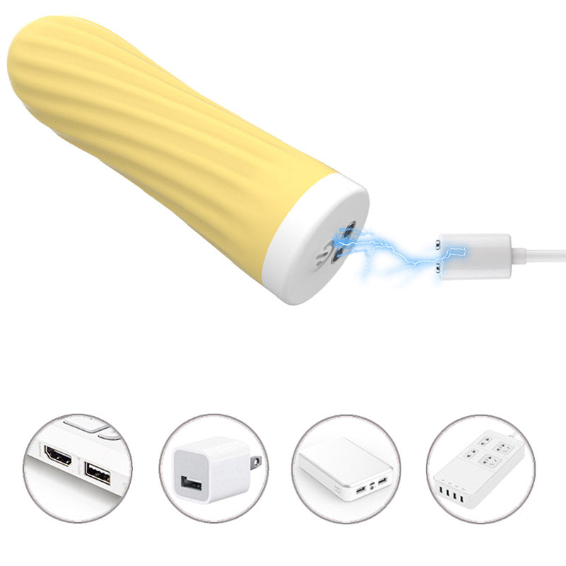 Mini Phantom Rechargeable AV Massager Silicone Sleeve Bullet Vibrator Toy for Women Real Sex Adult Toys