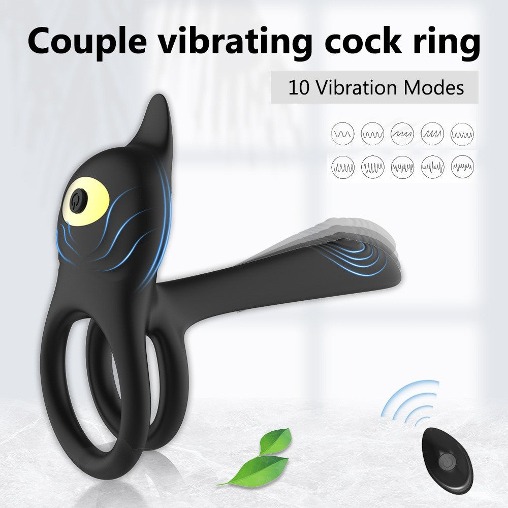Vibrating Cock Ring, Sex Toys for Couples with 10 Vibration Mode Penis Ring Erection, Male Sex Toys Cock Rings Sex toys couples Men & Women Thrusting