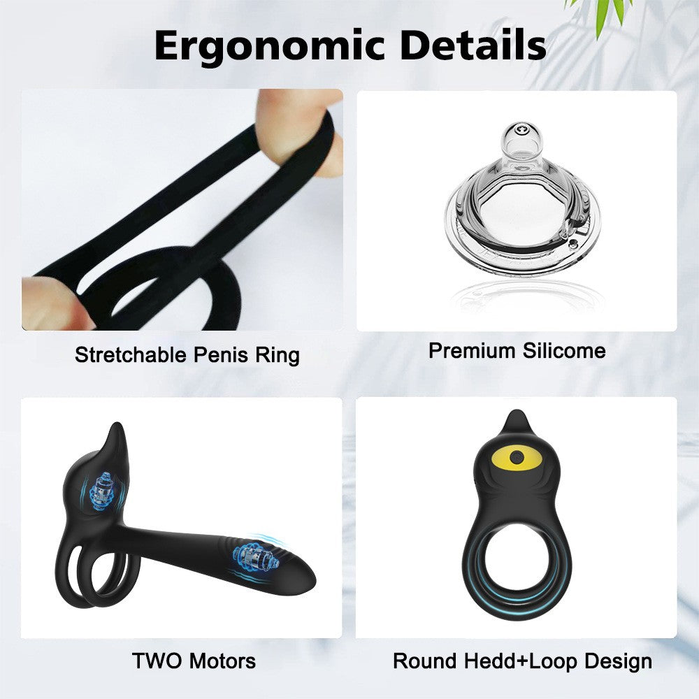 Vibrating Cock Ring, Sex Toys for Couples with 10 Vibration Mode Penis Ring Erection, Male Sex Toys Cock Rings Sex toys couples Men & Women Thrusting