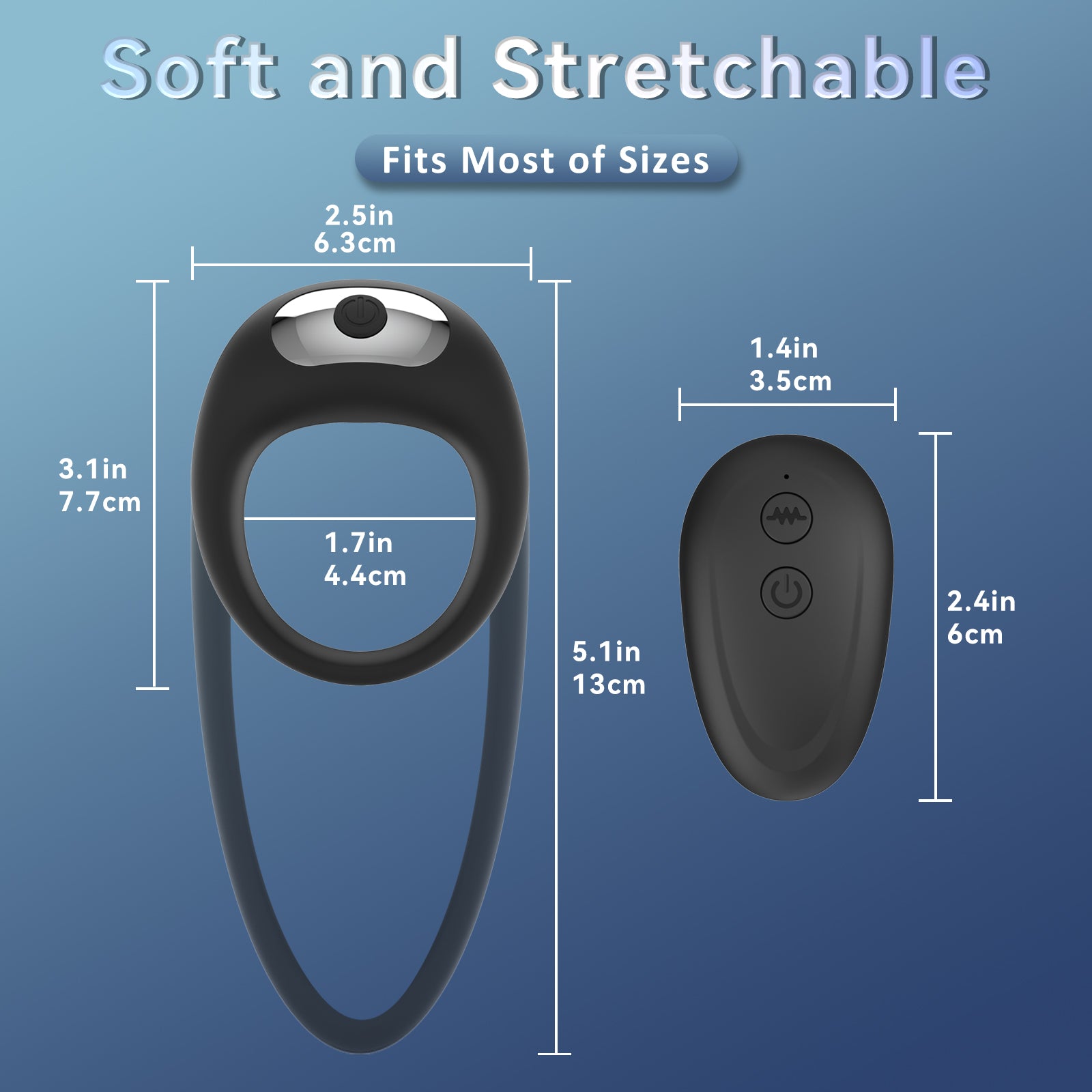 Strong Vibration Adjustable Delay Ejaculation Rechargeable Rabbit Silicon Big Size Boys Gay Ring