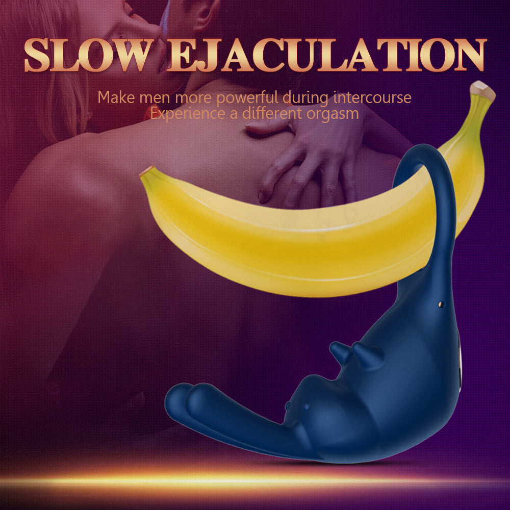 Men's Wireless Remote Control Sperm Lock Ring Couple Shock Stimulation Male and Female Flirting and climax Shock Ring