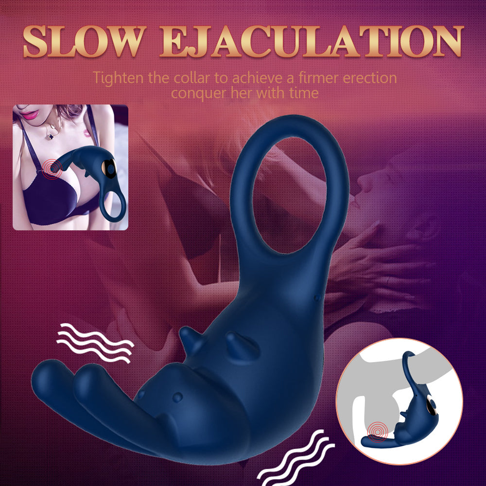 Men's Wireless Remote Control Sperm Lock Ring Couple Shock Stimulation Male and Female Flirting and climax Shock Ring