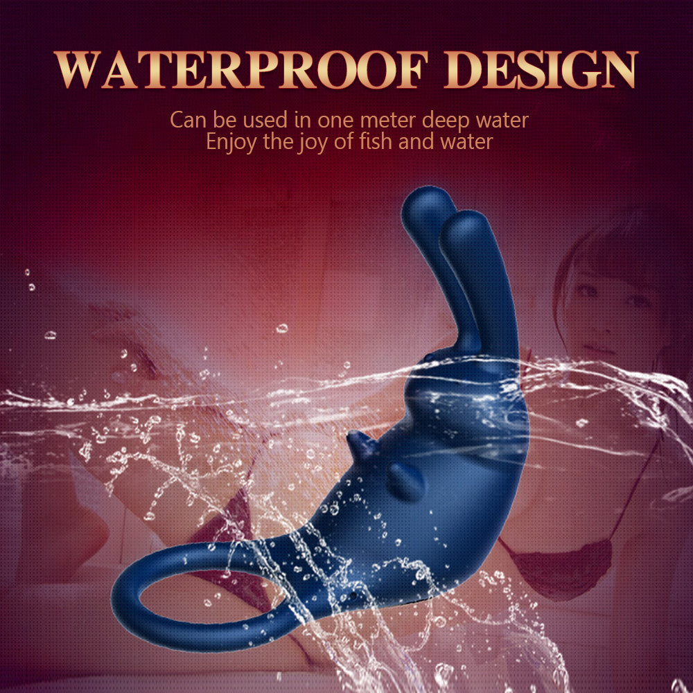 Men's Wireless Remote Control Sperm Lock Ring Couple Shock Stimulation Male and Female Flirting and climax Shock Ring