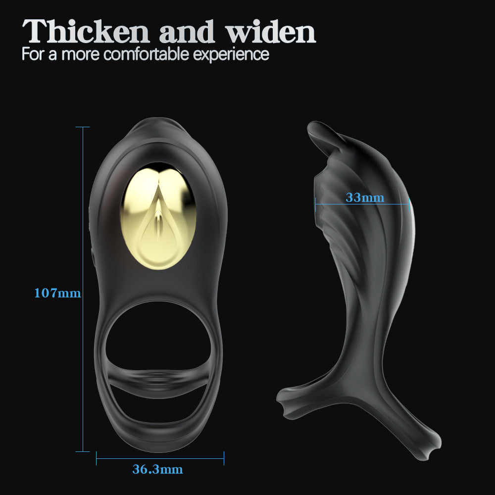 Magnetic Suction Charging 5 frequency Sucking Lock Wireless Remote Control Vibrating Ring Masturbator For Male