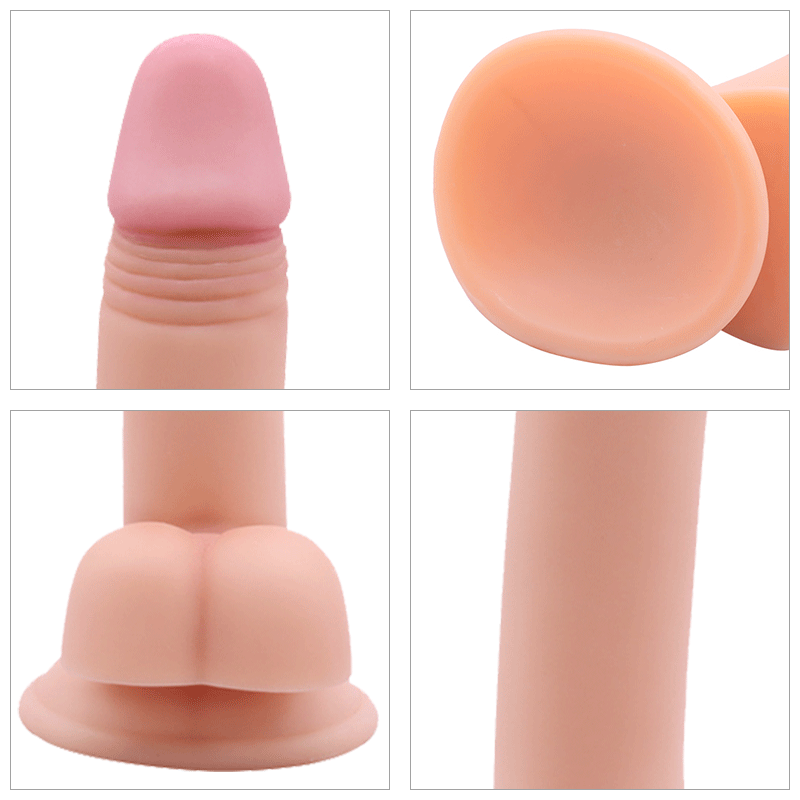 Portable PVC dildo fully waterproof female masturbation simulation dildo