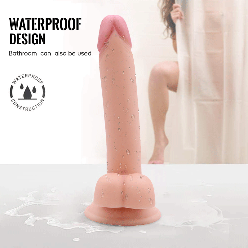 Portable PVC dildo fully waterproof female masturbation simulation dildo