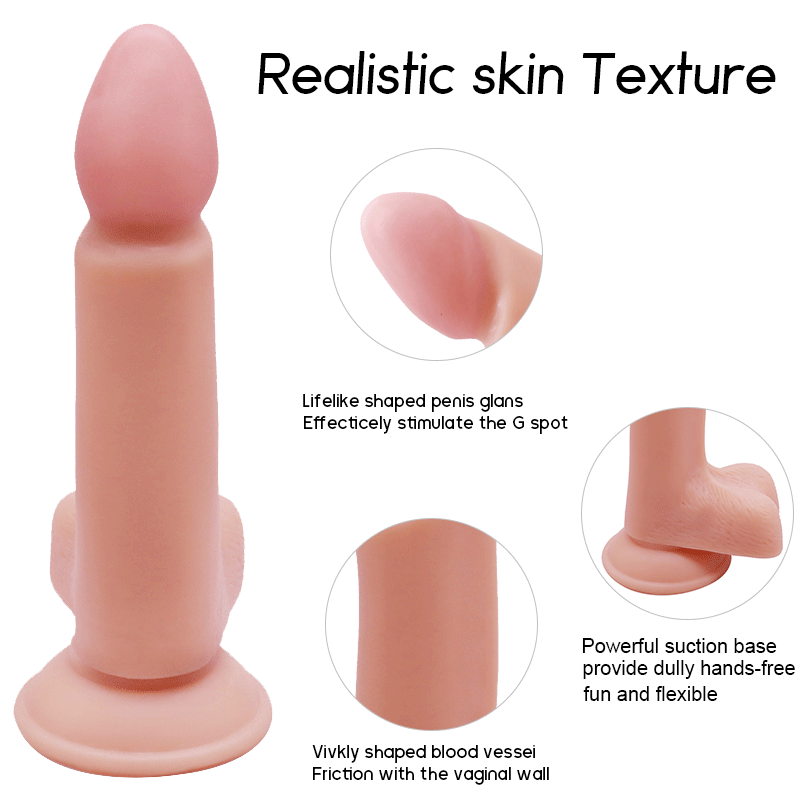 Body Safe Material Realistic Dildo Feels Like Skin for Hands Free Play Adult Sex Toys for Women Sex toys