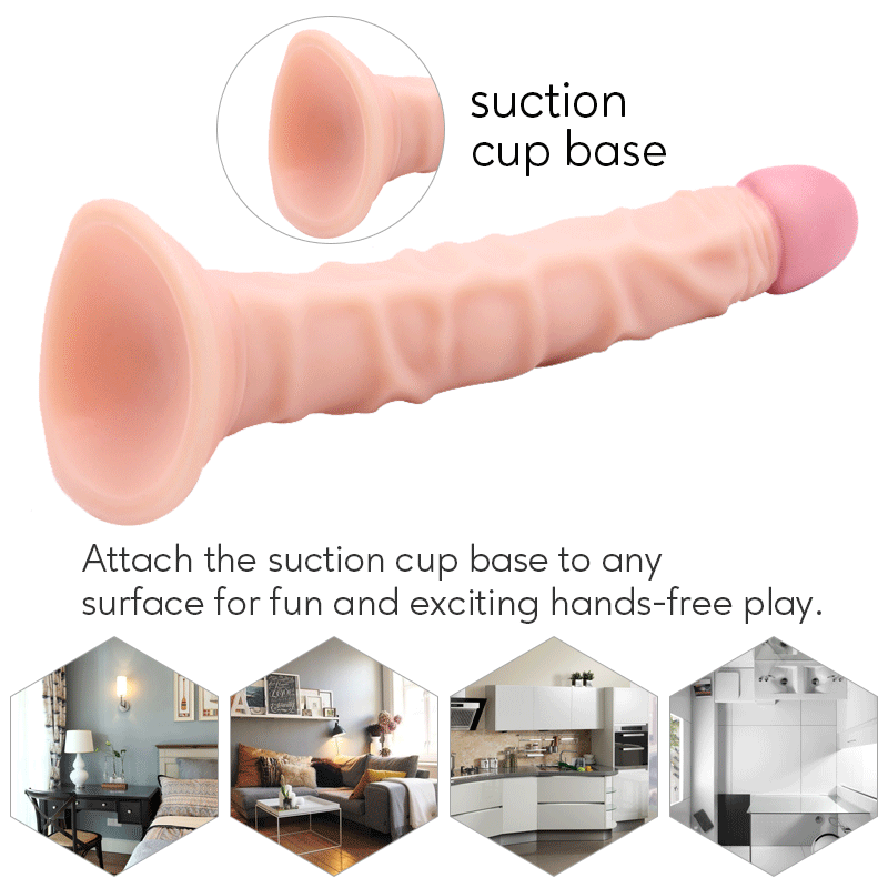 Adult supplies sucker simulation double layer liquid soft silicone dildo female masturbator