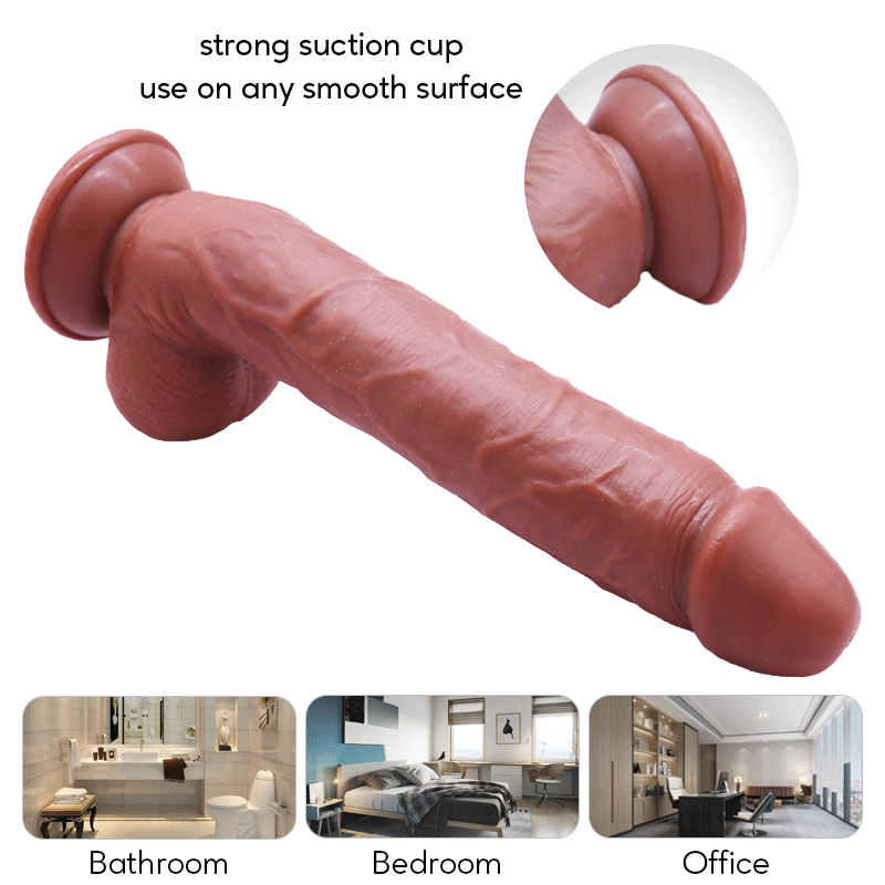 Realistic Dildo for Beginners Lifelike Huge Silicone Dildo, with Strong Suction Cup for Hands-Free Play