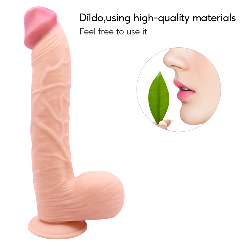 Giant Dildo Realistic For Women Sex, PVC Dildo With Strong Suction Cup