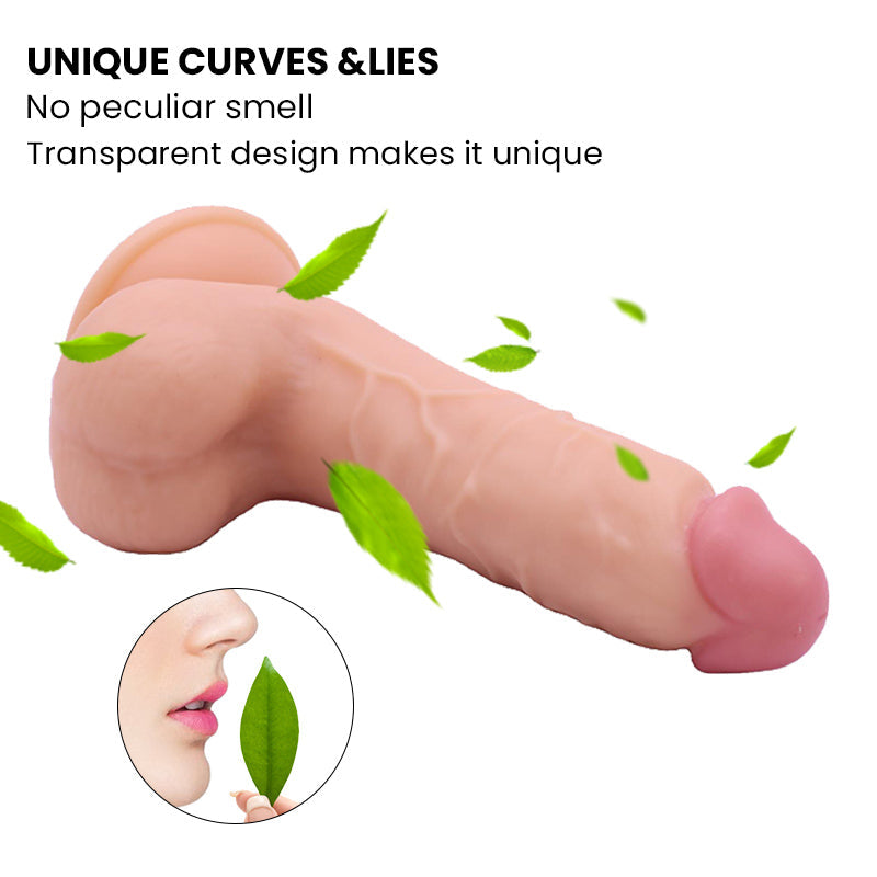 Soft Medical TPE Strong Suction Cup Realistic Sex Toys Male Dildo