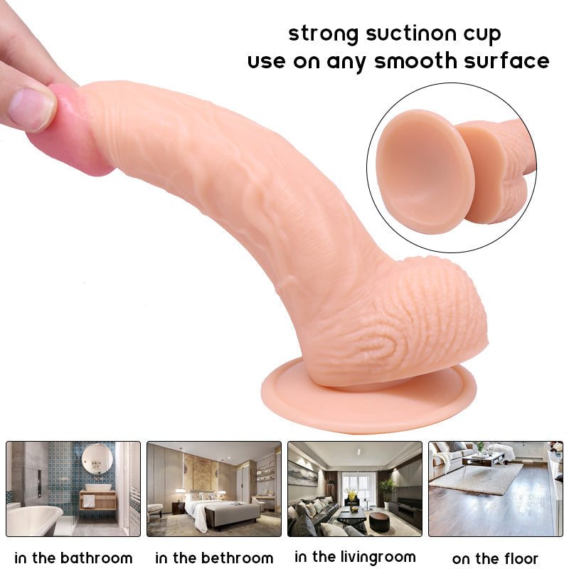 Hot selling Realistic dildo sex toys Powerful Sucker Dildos Adult Toys for Woman