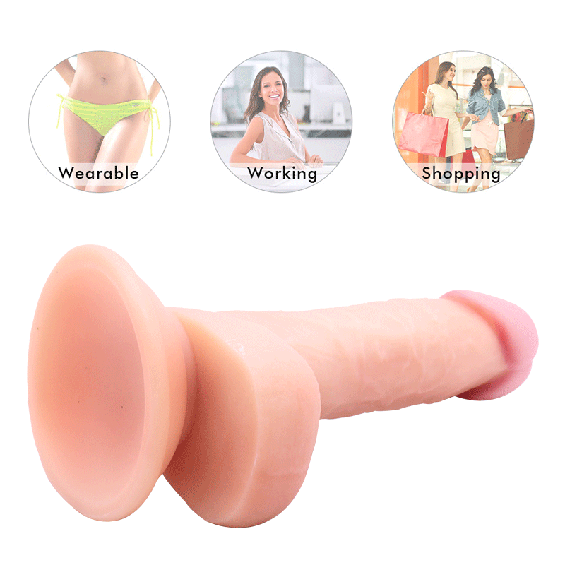 Full Waterproof Portable Female Masturbation Simulation Dildo