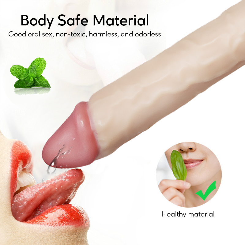 Hot-Selling Adult Toys Silicone Adult Toys Pleasure Gifts Realistic Soft Silicone Base Dildo