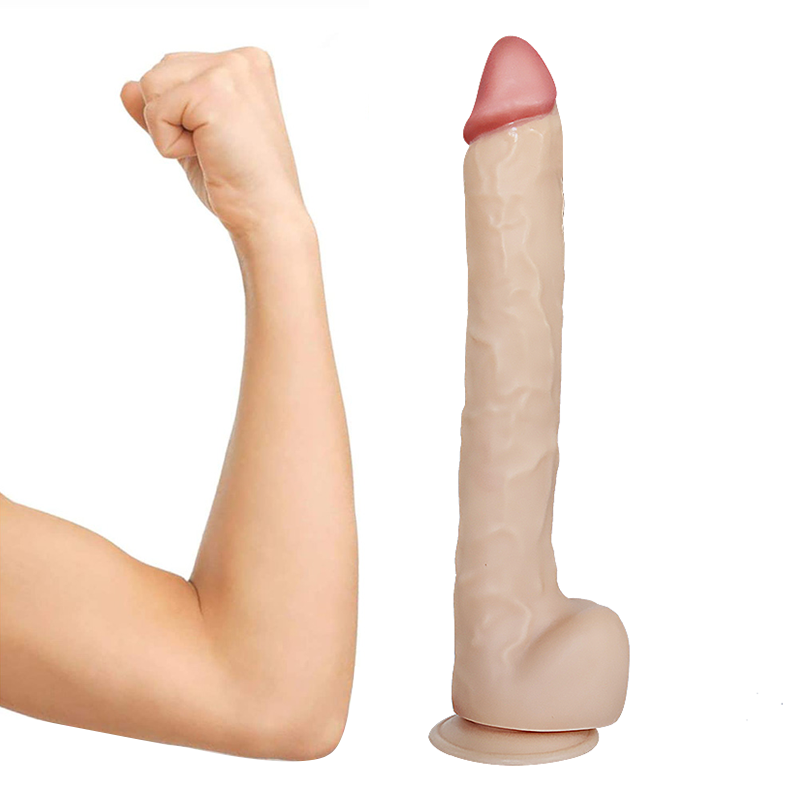 Hot-Selling Adult Toys Silicone Adult Toys Pleasure Gifts Realistic Soft Silicone Base Dildo