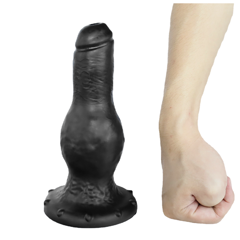 Animal Dildo Silicone Realistic Dildo Suction Cup Anal Knot Huge Butt Plug Sex Toy For Women