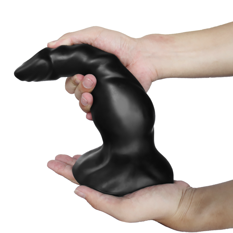 Wholesale soft Silicone anal plug Animal Dog Knot Dildo Butt Plug with strong Suction Cup Masturbation Sex Toys for Women men