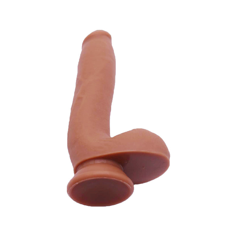 Liquid Silicone Dildo with Suction Base – 8.97" Total Length | Thick Single-Layer Design